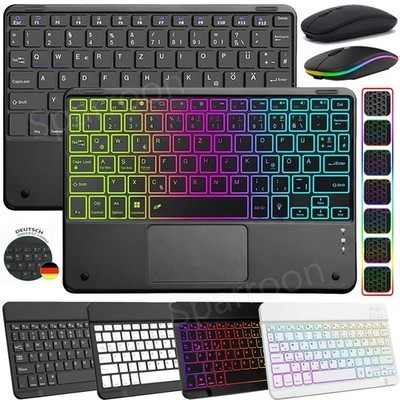 Für TCL Tab 10L Gen 3/2 Tab 11 10 4G 5G Touchpad/Beleuchte/QWERTZ Tastatur Maus