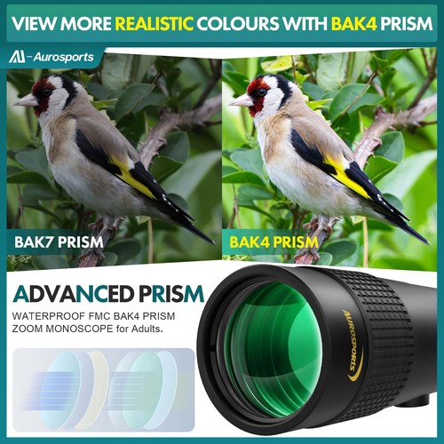 10-30x40 Zoom Monocular for Adults, Monocular Telescope High Power with Bak4 ... - Picture 4 of 9