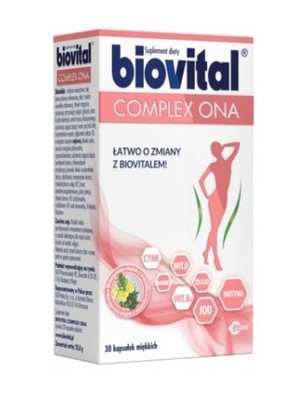 BIOVITAL COMPLEX ONA 30 Kaps. Vitamine und Mineralstoffe für Frauen