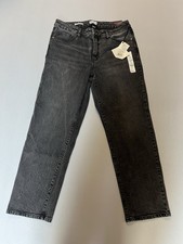 Women's High-Rise 90s Straight Leg Jeans - Ava  Viv Black 16