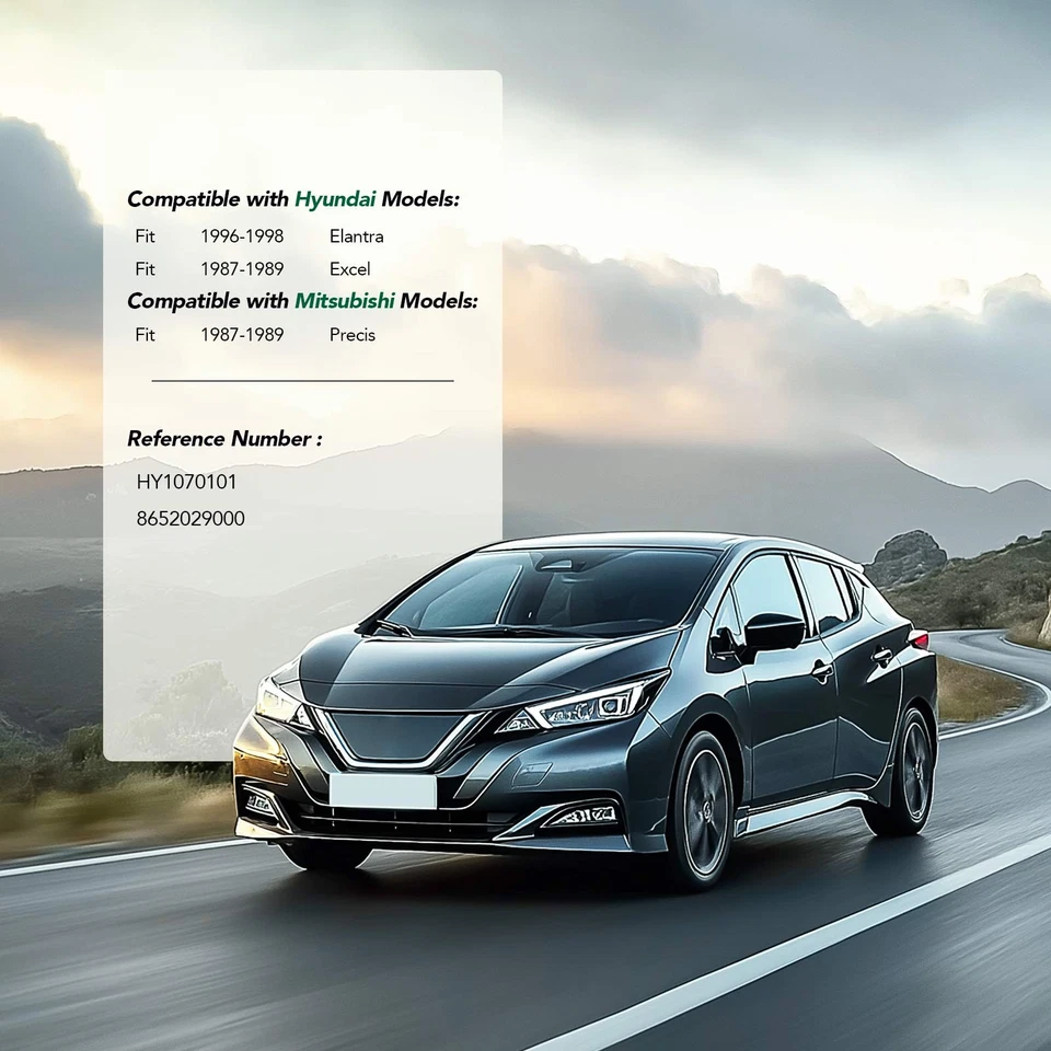 Amortiguador de energía de impacto de parachoques delantero para Hyundai Elantra 96-98 Mitsubishi Precis Foto 2 de 4