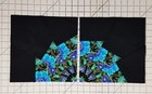 20 Blue Floral Print Orphan Quilt Blocks Handmade 100% Cotton 10.5 inches — photo 3
