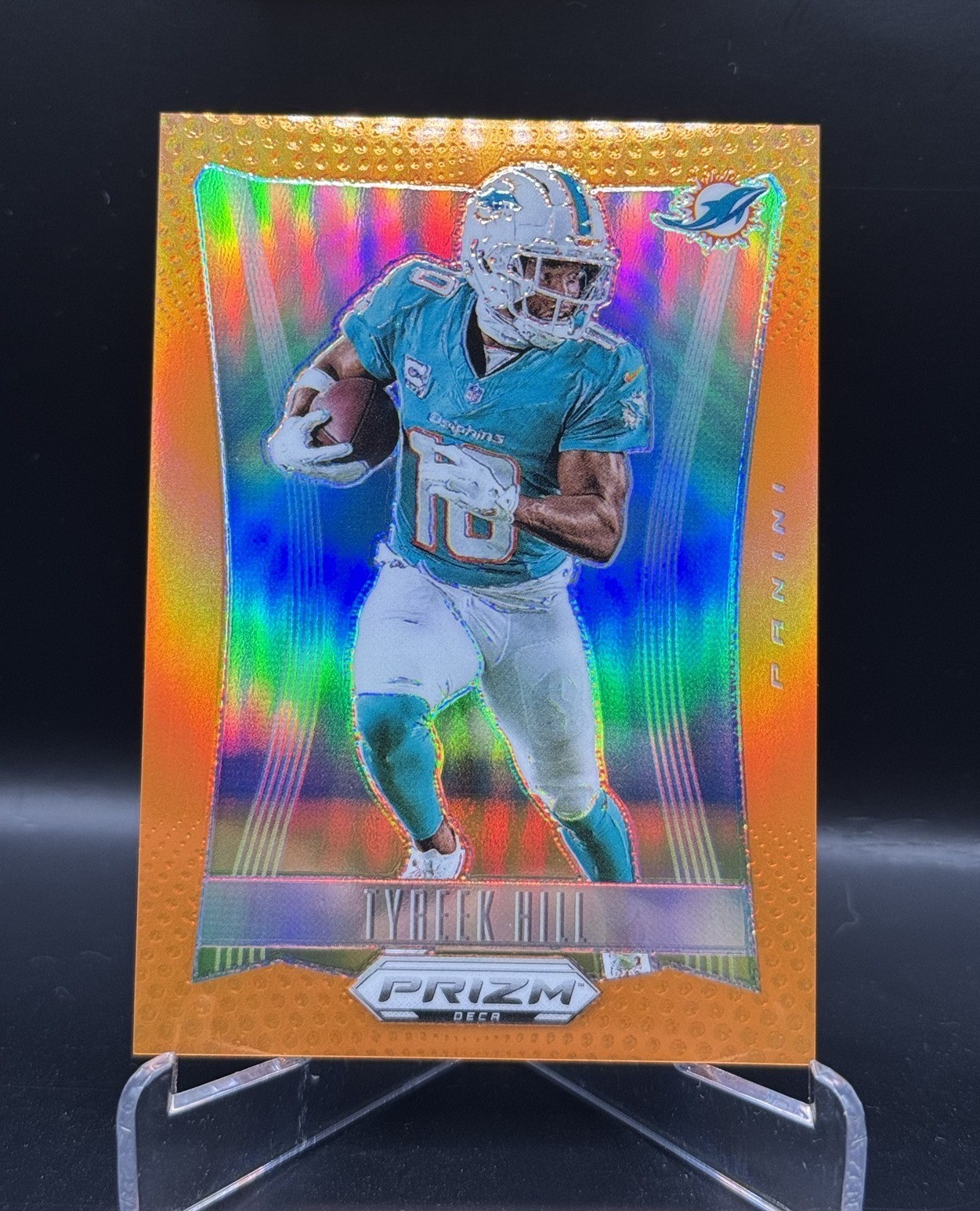 2024 Panini Prizm - Tyreek Hill No.194 Orange Refractor 7/49
