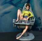 Resin Sci-Fi Space Officer Female Unpainted 3 scales Choice