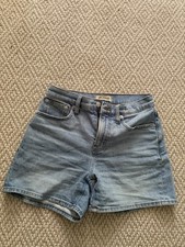 Madewell The Perfect Mid-Length Jean Shorts Women  s 25 Blue Light Wash Mid
