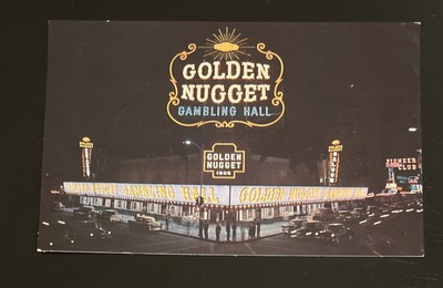 Las Vegas NV-Nevada, Golden Nugget Gambling Hall, Advertising, Vintage Postcard