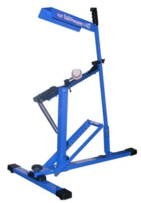Blue Flame Pitching Machine for Baseball & Softball - Adjustable Speed, Durable