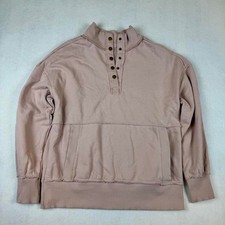 Pale Pink polyester cotton sweatshirt Size M