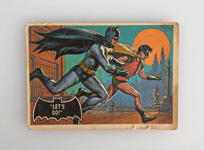 TOPPS NATIONAL PERIODICAL PUBLICATIONS LET'S GO 1966 BATMAN #28 CARD
