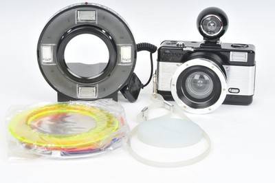 Lomography Fisheye analoge Ultraweitwinkelkamera 35 mm mit Ringblitz & Filterset