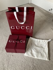Gucci Empty Gift Box With Ribbon, Dust Bag And Gift Bag