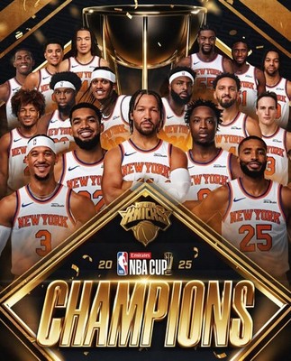 New York Knicks 2025 NBA Cup CHAMPIONS 10.5x13 PLAQUE | eBay