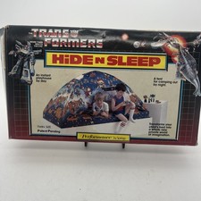 Transformers Hasbro Hide N Sleep Twin Bed Tent Cover In Box Vintage 1985