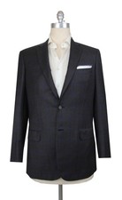 6300 Brioni Dark Gray Wool Blend Fancy Sportcoat - BR57253