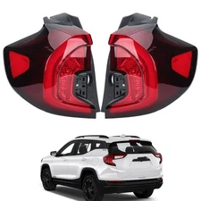 For GMC Terrain SLE|SLT|AT4 2022-2024 w/Black Trim Tail Light Left+Right Outer