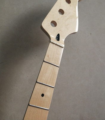 34 Inch J BASS Maple guitar neck part 4 string 20 fret dot inlay gloss