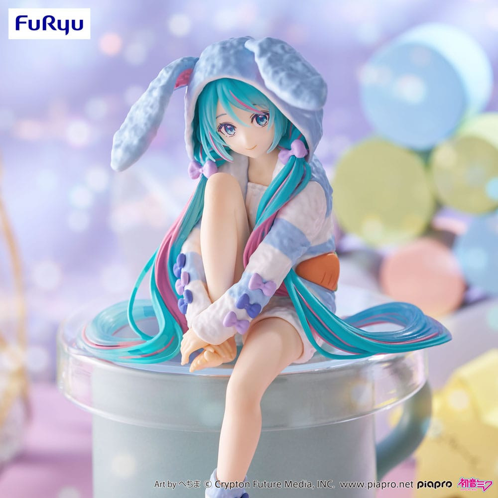 FuRyu - Vocaloid - Noodle Stopper - Prize Figure - Hatsune Miku Pajama Blue Ver
