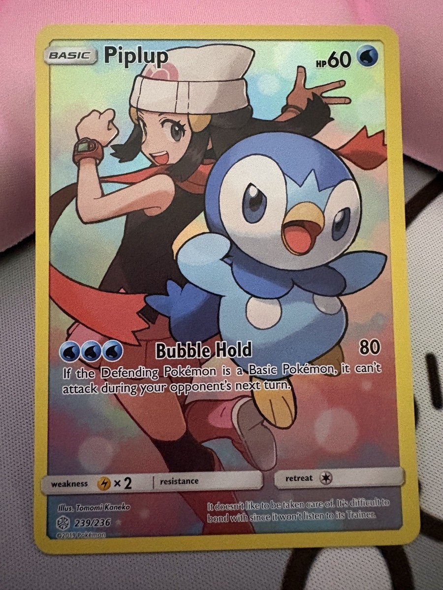 rare piplup card Rainbow Blastoise Piplup Pokemon Card Holographic Credit Card Holographic  Credit Card Skin – Anime Town Creations main image 0