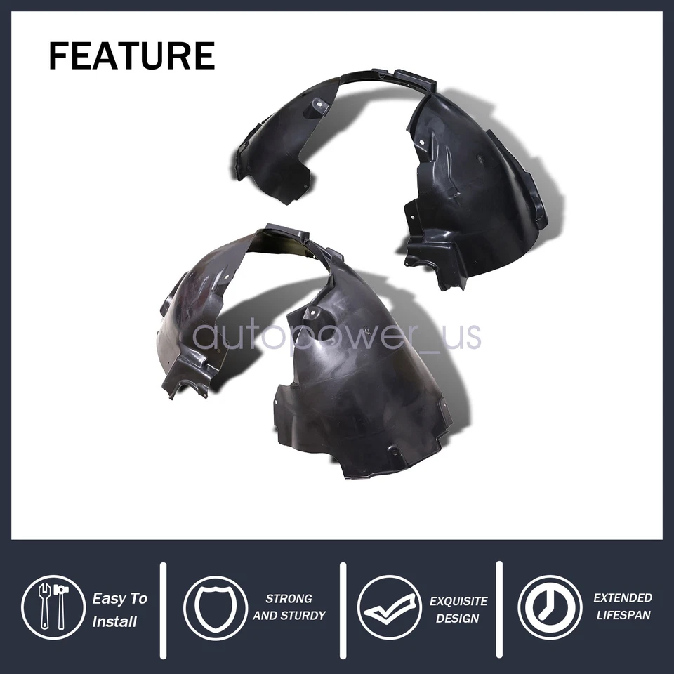 Ajuste para Audi Q5 SQ5 2009-2017 guardabarros interior delantero izquierdo + derecho protector contra salpicaduras Foto 2 de 4