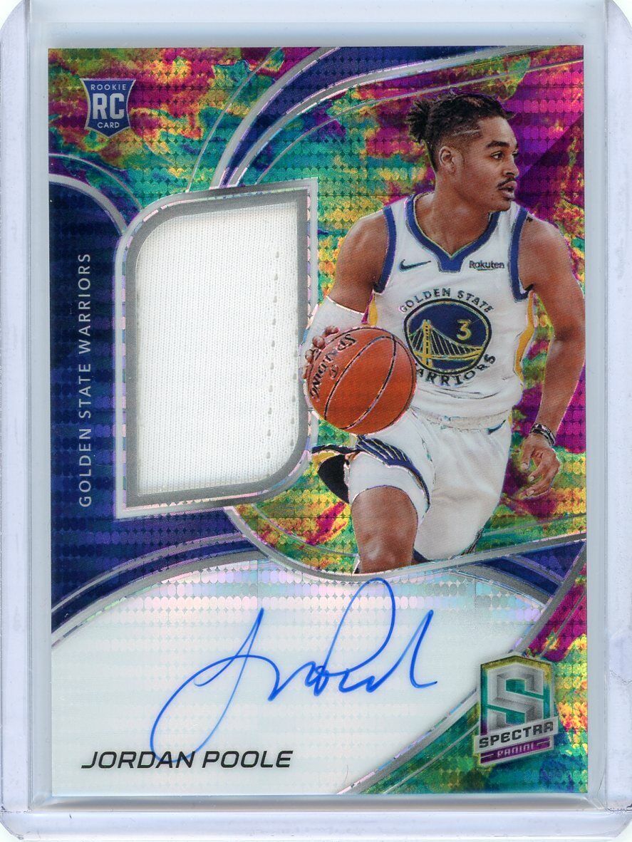 Jordan Poole Autographed Trading Cards, Signed Jordan Poole