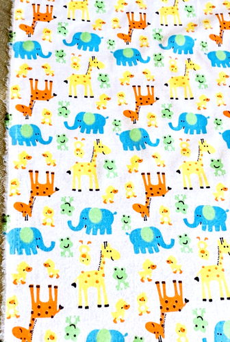Soft White Quality 100% Brush Cotton Fabric Animal Print 60” Wide Price Per Yard - Picture 3 of 3