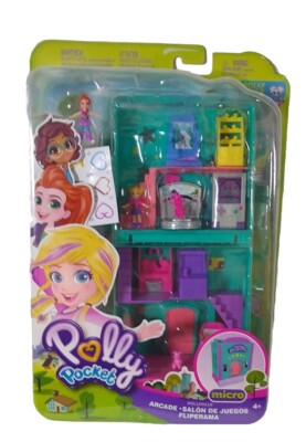 Pollyville Micro Polly Pocket Salon Arcade Factory Sealed Mattel toy Gift Idea