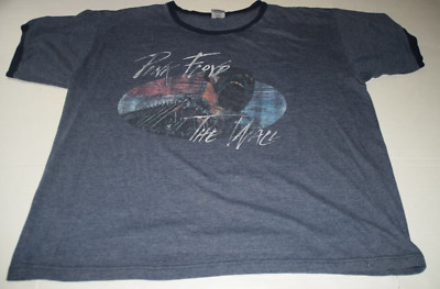 2004 Pink Floyd The Wall Blue Ringer T-Shirt Men's XL Graphic Tee Band