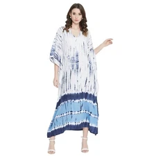 Women Boho Kaftan Kimono Maxi Dress Beach Holiday Plus Size Loose Long Sundress