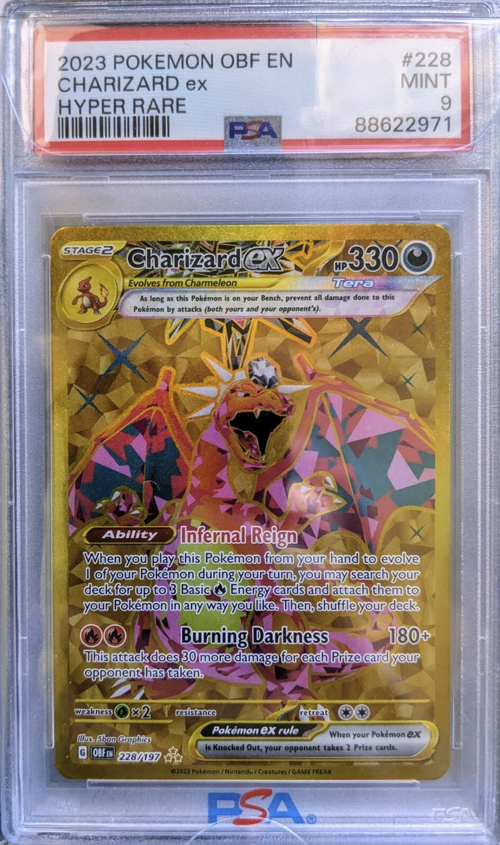 PSA 9 | Charizard ex 228/197 | Obsidian Flames | Gold Hyper PSA 9 | Charizard ex 228/197 | Obsidian Flames | Gold Hyper