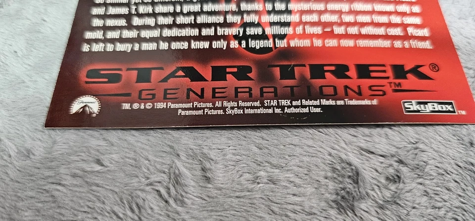 1994 - Skybox - Star Trek Generations - MOVIE FOIL INSERTS CARDS - S1 And S3 - Image 3 of 3
