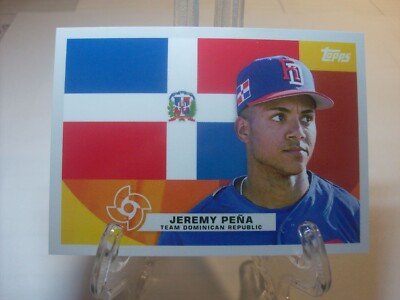 2023 Topps WBC Global Stars Flags of a Nation #F-4 - Jeremy Peña  23-700