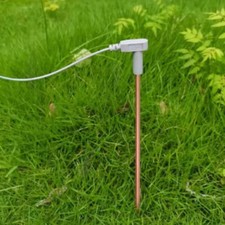 Copper Ground Rod with 40 ft/12m Ground Wire, Portable Ground Rod Kit