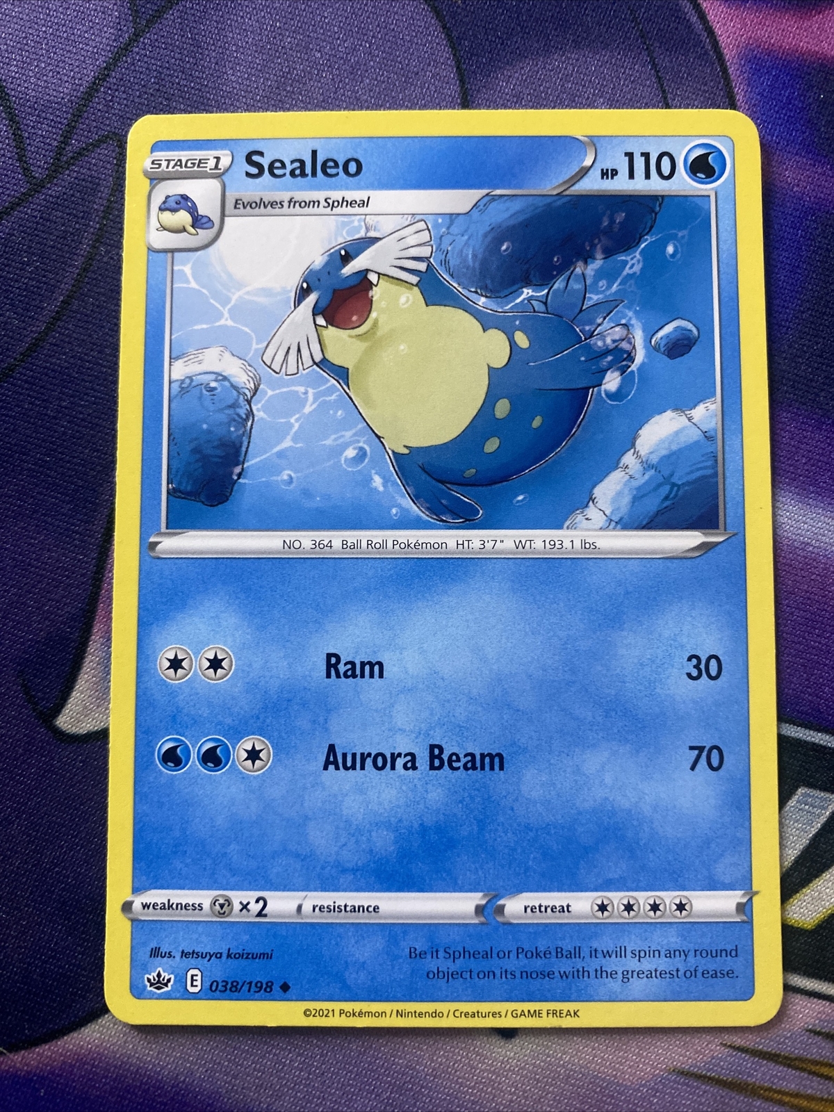 Pokemon TCG Chilling Reign Sealeo 038/198