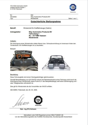 Windschott passend für Mercedes-Benz E-Klasse Cabrio A238 ab 2017  