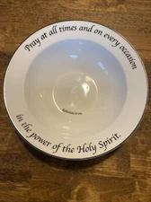 Feed on the Word Scripture Soup Bowl Ephesians 6:18a Pray - Power of Holy Spirit