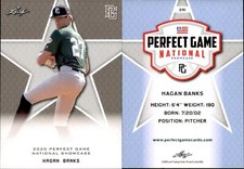 HAGAN BANKS 2020 LEAF PERFECT GAME NATIONAL SHOWCASE ROOKIE CARD #241