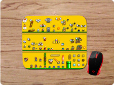 SUPER MARIO BROS WORLD ART 1 CUSTOM DESK MAT MOUSE PAD MAT HOME SCHOOL OFFICE