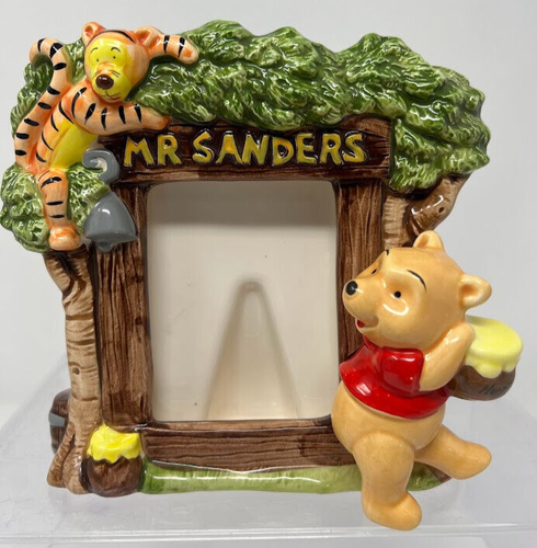 Vintage Winnie the Pooh Tigger Picture Frame Mr. Sanders Ceramic 3D | eBay