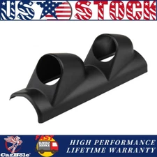 52mm 2" Dual Hole 2 Holes ABS Plastic Universal Console Dashboard Gauge Holder