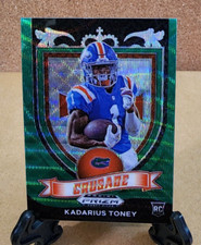 2021 Prizm Crusade Kadarius Toney Green Wave Florida Gators Crusade - RC - #176