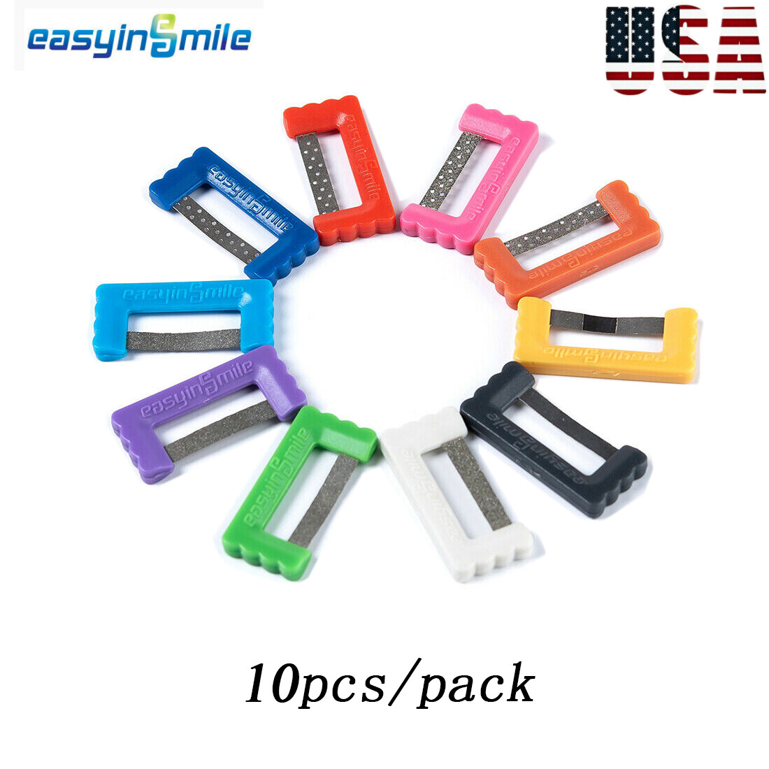 Kit IPR Dentaire 10 Bandes Polissage Interproximal - Strips Émail Dentiste Orthodontie