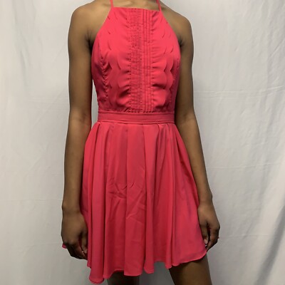 Double Zero Fuchsia halter mini dress size M | eBay Double Zero Fuchsia halter mini dress size M | eBay