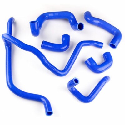 Blue Silicone Coolant Radiator Hose For 1988-1993 BMW E30 M20 320i/325i 6cyl