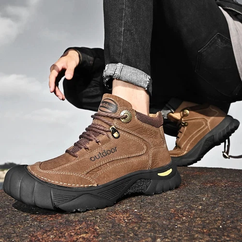 Herren Outdoor Rutschfeste Trekking Berg Schuhe Wasserdicht Langlebig Wanderschuhe - Bild 16 von 32