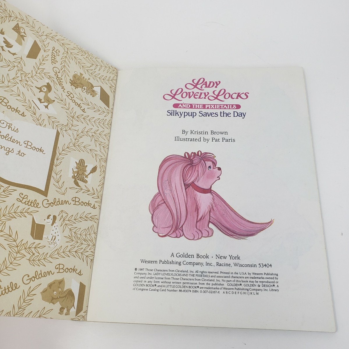 VINTAGE 1987 LADY LOVELY LOCKS PIXIETAILS SILKYPUP SAVES THE