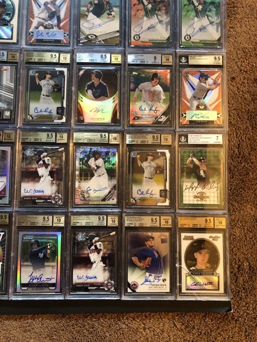 MLB BGS 9.5 Card Lot (35) Autograph Kyle Lewis Gary Sanchez 10 Auto Gem Mint - Picture 5 of 5