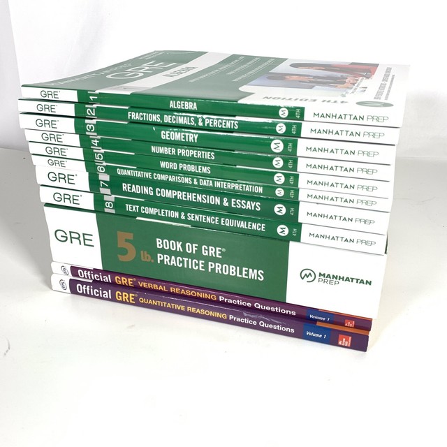 Manhattan Prep GRE Strategy Guides (8 books) 4th Edition Excellent