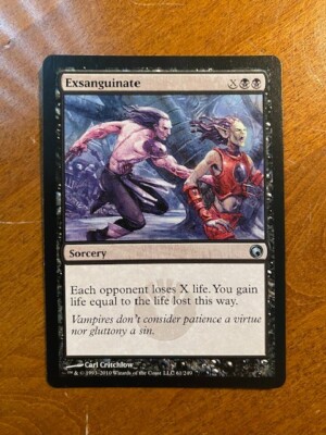 Exsanguinate, Scars of Mirrodin, MtG Never played Nr Mint