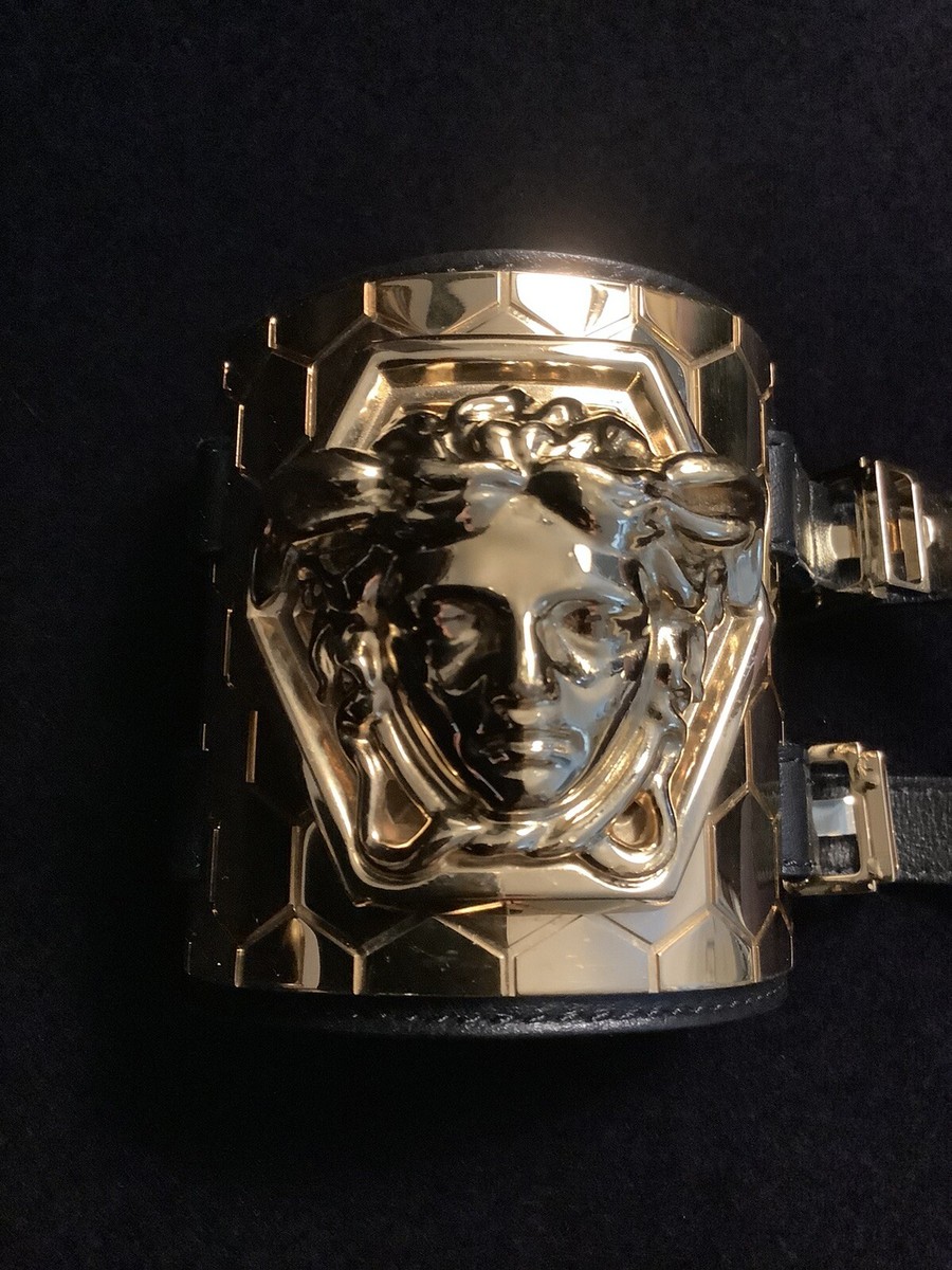 Rare Versace Limited Edition Medusa Bondage Leather Belt. Rare Gianni Versace Couture 1992 Bondage Collection Medusa  main image 3