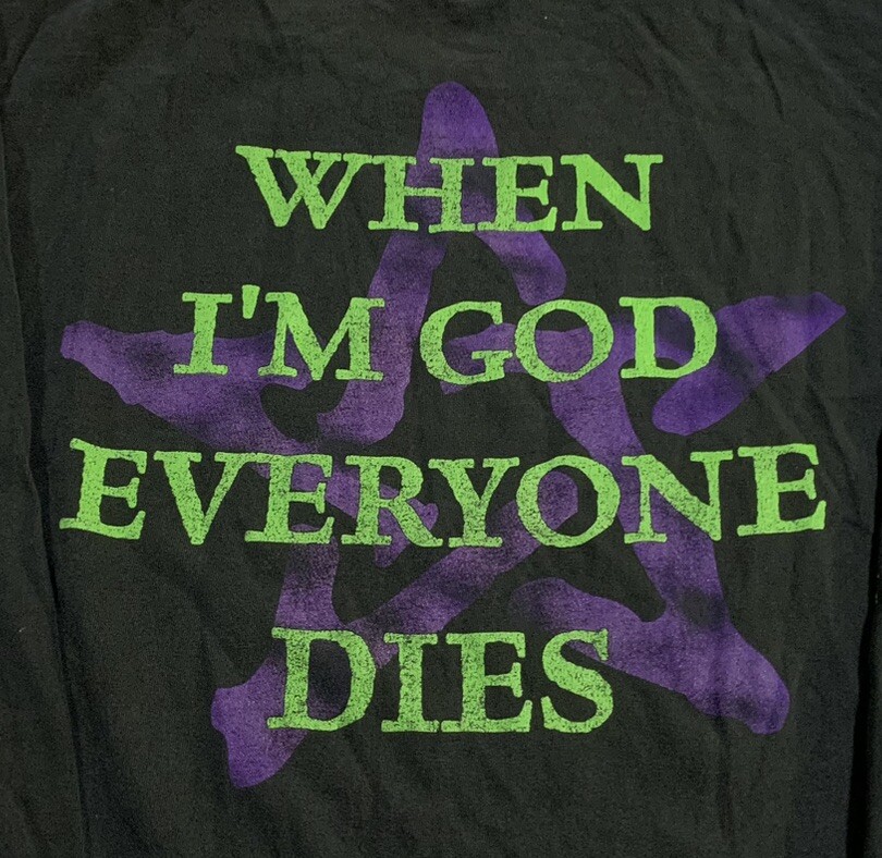 Rare Vintage Marilyn Manson XL Long Sleeve Shirt 1996 When I'm God